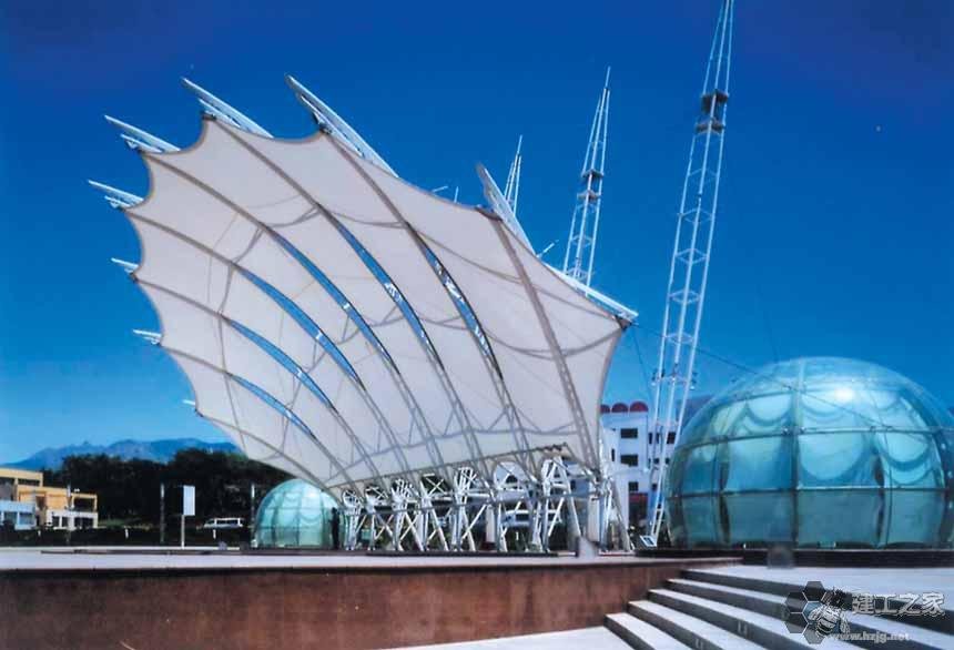 北辰车棚膜结构网架